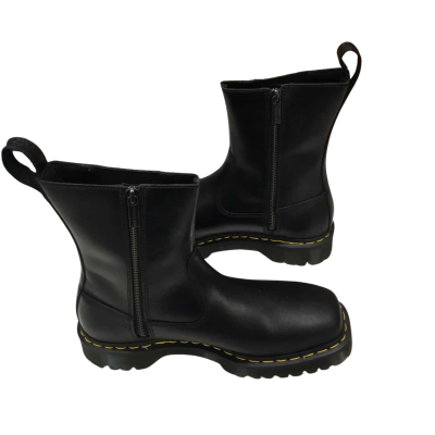 Dr Martens Amaayah Lo Size UK 8 Black Leather Boots - Brand New In Box