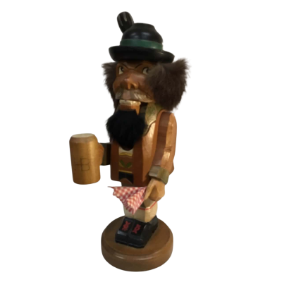 German Nutcracker Figurine Bavarian Man Approx 28 x 10cm 