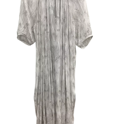  Kate Sylvester Size L Casual Dress Beige/ Black/ Pattern 