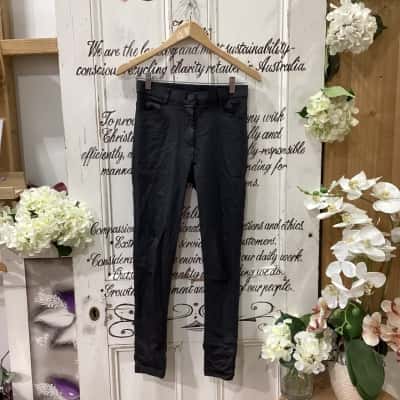 ZOE KRATZMANN BRAND! Womens  Size 0 High Waisted Pants Black! STUNNING HIGHWAISTED LEATHER LOOK PANTS! GREAT FOR A NIGHT OUT! 