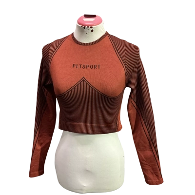 Pretty Little Thing Womens  Size S Sports Top Brown 