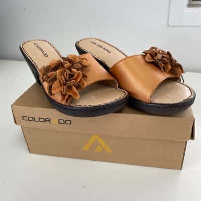 Colorado Orange Papaya Wanika Sandals Shoes Size 7 
