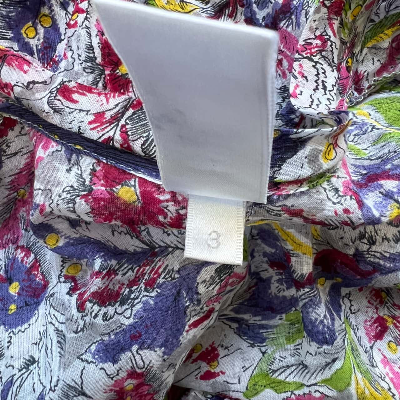 Zimmermann Womens Size 14 Floral Long Sleeve Mini Dress Multicoloured (s)