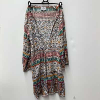 THE SLOANE SOCIETY  Womens  Size 10 Multi coloured summer dressing gown