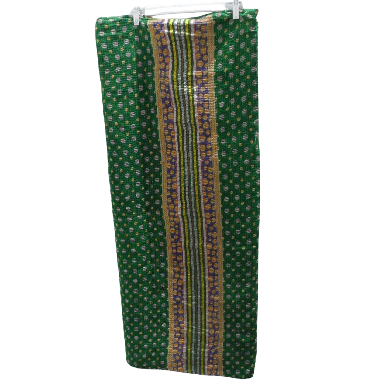 Reversible Kantha bedspread/fabric remnant