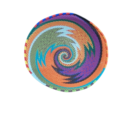 Zulu Telephone Wire Brightly Coloured Bowl
