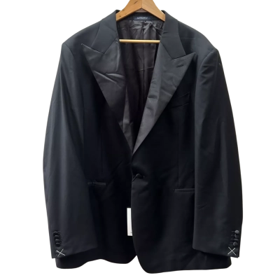  BNWT Suit Supply Mens Size 38 Black Wool Suit Jacket
