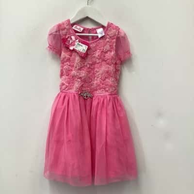 Girls barbie dress Kids  Size 5 Pink  