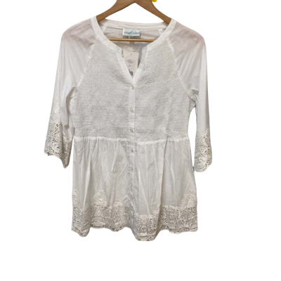 BNWT Established Womens Size 12 White Blouse 
