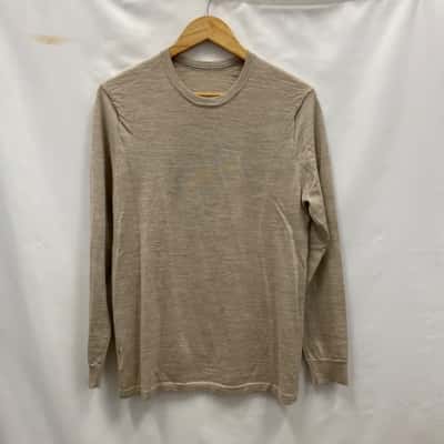 Country Road Unisex 100% Wool Jumper Beige 
