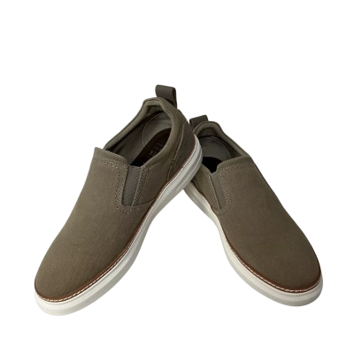 Dakota Marcello Mens Size 8 Brown Canvas Slip-on Shoes