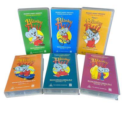 Blinky Bill Special Collector's Edition & Special Collector's Edition No. 2: Set of 6 VHS Tapes Bundle