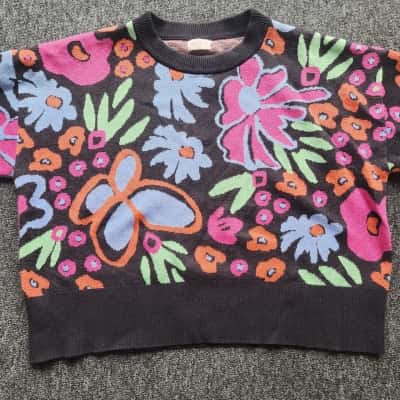 Gorman Womens Jumper Black  / Multicoloured Floral