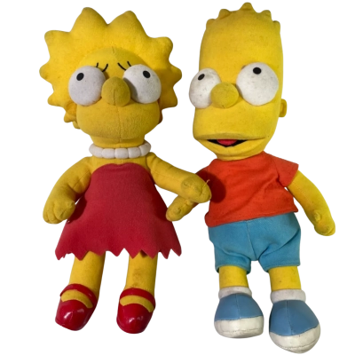 Vintage Simpsons Plushies (Bart and Lisa)