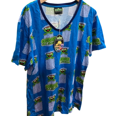 Peter Alexander Mens Size L Short Sleeve T-shirt Blue / Pattern 