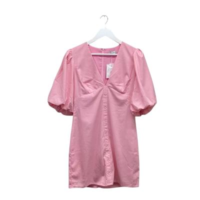 Tussah Gorgeous Bubblegum Pink V-Neck Mini Dress Size 12 BNWT