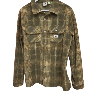 QUIKSILVER - Mens Fleece Button Up Jacket/Shirt Size M