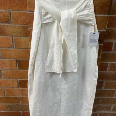 Calli Womens  Size 10 Cream side Split Skirt 