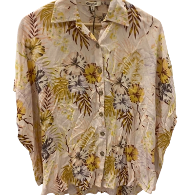 Rip Curl Womens  Size M Short Sleeve Shirt Multicoloured / Pink  