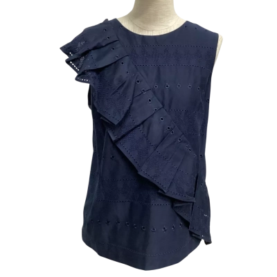 Ted Baker Anglaise  Size 3 Sleeveless Top Navy Blue 
