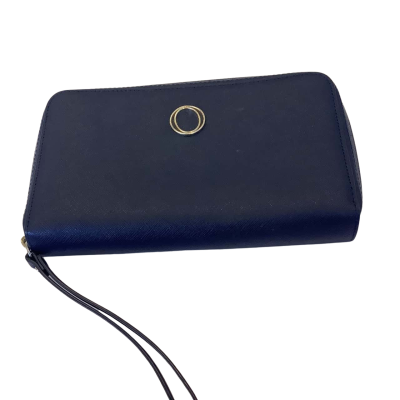 Oroton Womens Zip Closure Wallet / Purse Navy