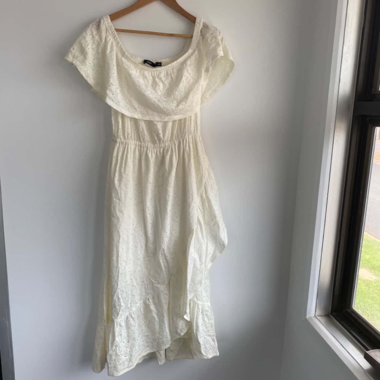 BNWT Sportsgirl Cut & Sew White Lace Dress Size 12 / L(s)