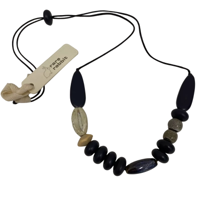 Rare Rabbit Women's Hand Made Necklace Navy Blue BNWT