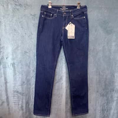 Levis Womens Straight Leg Jeans Blue Size 28 