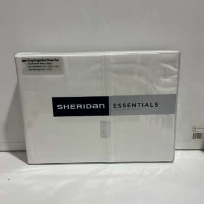 Sheridan White King Single Sheet Set