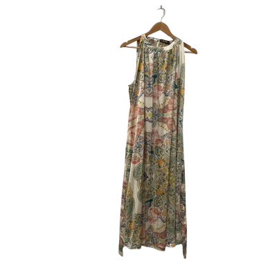 CATALOG Sleeveless Multi Print Paisley Evening Dress Size 14 Multicoloured 