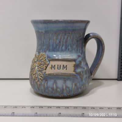 Handmade Earthy Style Mum Mug S. Sudweeks Broken Hill Pottery