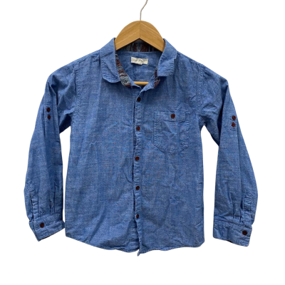 Pumpkin Patch Kids Long Sleeves Shirt Size 9 Blue 
