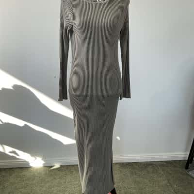  Womens  Size 12 Casual Dress Green 