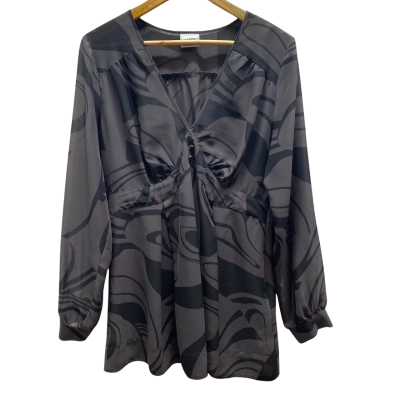 Luca & Marc Womens Black and Grey Top Size 14