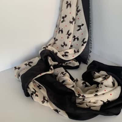 Poodle Print Scarf