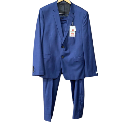 BNWT Calvin Klein Mens Navy Blue Wool Suit