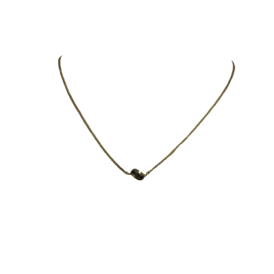  Womens Choker Necklace Gold 9ct Sapphire