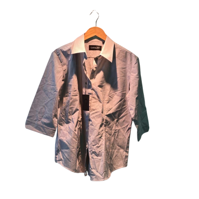 Cavalry Womens  Size 16 3/4 Sleeve Shirt Black  / Checked / White 