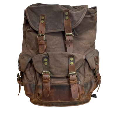 Vintage Leather Backpack 