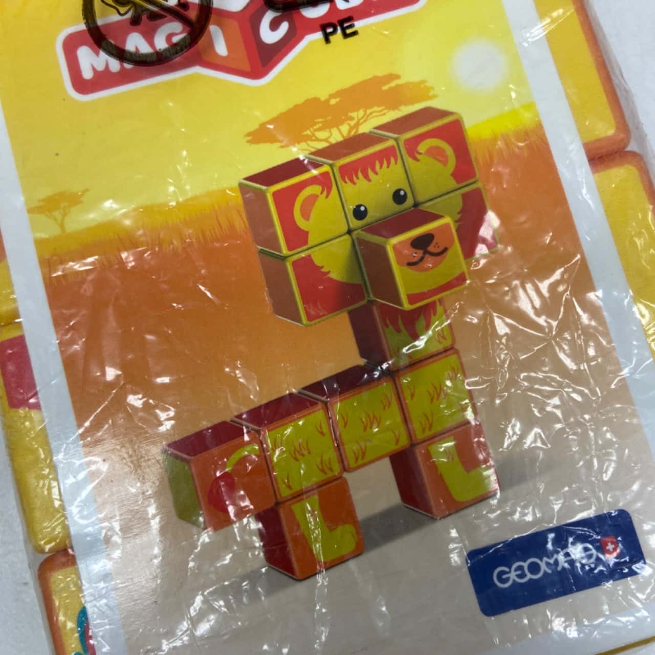 Vintage Magic cube Lion GEOMAG