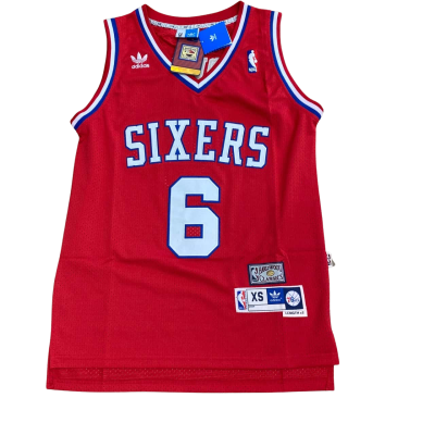 Adidas  NBA Sixers Hardwood Classics  Size XS  Sleeveless Jersey Blue / Red / White   BNWT 