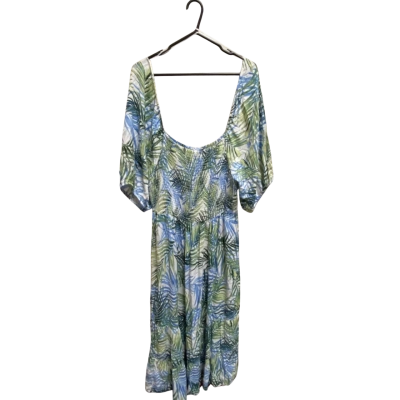 Autograph Womens  Size 22 Maxi Dress Blue / Floral / Green / White 