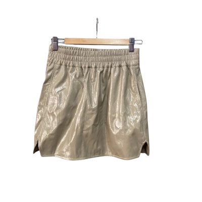 Henne Womens  Size 8 Mini Skirt Taupe