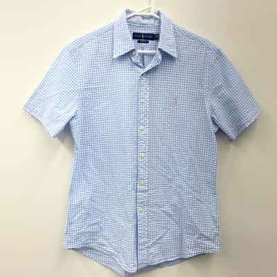'Ralph Lauren' Mens Seersucker Shirt 