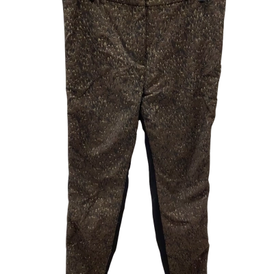 Scanlan Theodore Womens  Size 10 Ankle Length Pants / Straight Leg Pants Black  / Brown / Pattern 