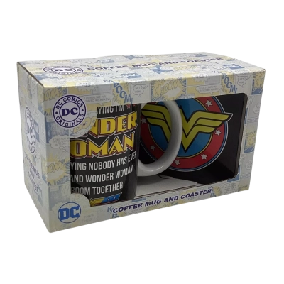 BNIB DC Comics Originals “Wonder Woman” Coffee Mug and Coaster