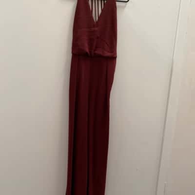 Reiss Womens  Size 8 Jumpsuit Brown 