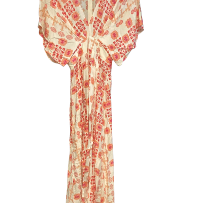 Label of Love dress  Size 8 Cream / Orange / Pattern / Pink  