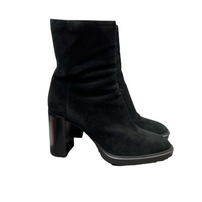 AQUATALIA ISLA Black Suede Boots Size 40 