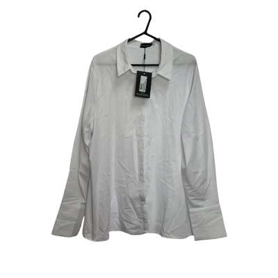 Pretty Little Thing Womens  Size 10 Long Sleeve Top White 